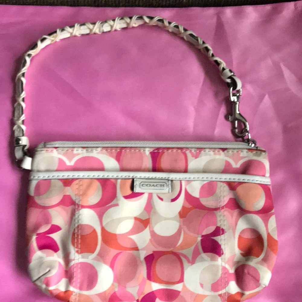 Coach Satin C Pattern Multi-Color Small Bag - image 1